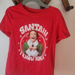 Old Navy Red Santa Graphic Tee